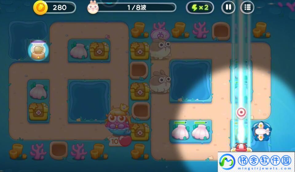 保卫萝卜4海的闺女第58关怎么完美通关：提升角色实力