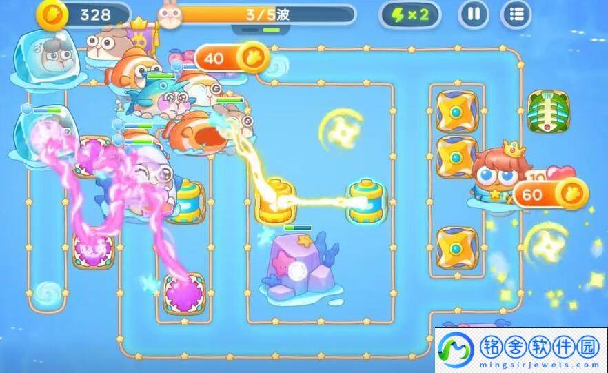 保卫萝卜4海的闺女第61关怎么过