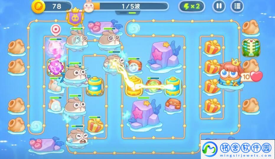保卫萝卜4海的闺女第61关怎么过