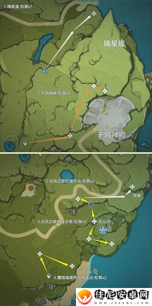 探索原神中松茸的最佳采集地点全攻略