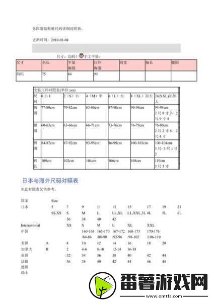 透彻理解欧洲码欧洲尺码M高清