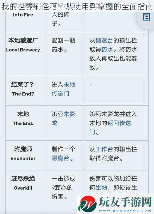 我的世界刷怪箱:从使用到掌握的全面指南 我的世界刷怪箱:从使用到掌握的全面指南