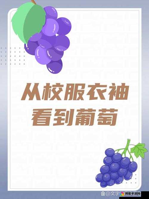 从校服衣袖看到葡萄：一段充满诗意与想象的奇妙描述