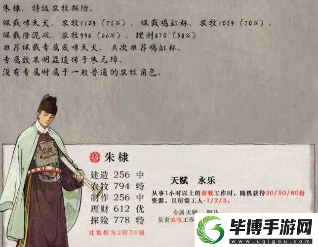 江南百景图朱棣究竟有多强-全面解析人物技能属性及天赋 