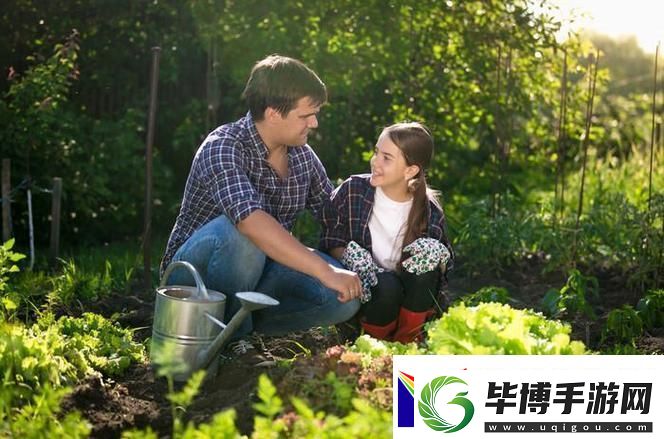父亲有力挺送女儿的花园-友：这样的小幸福真让人羡慕！ 